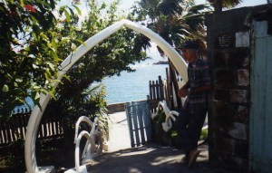 Harold at the Athneal Petit Museum, Bequia