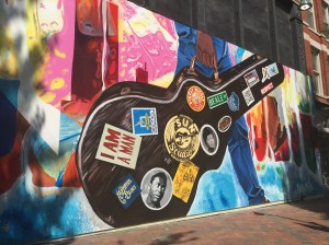 Mural downtown Memphis - the next stop on the my trip.